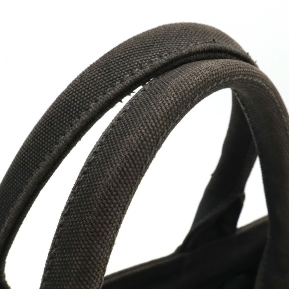 PRADA CANAPA Tote Bag Canvas NERO Black 1BG439 - Picture 6 of 10